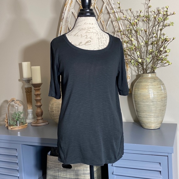 J. Jill Tops J Jill Elbow Sleeve Pima Tee Shirt Poshmark